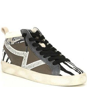 Gianni Bini Glitter Zebra High-top Sneaker